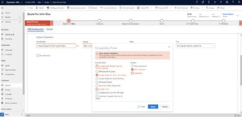 cpq for dynamics 365 fo